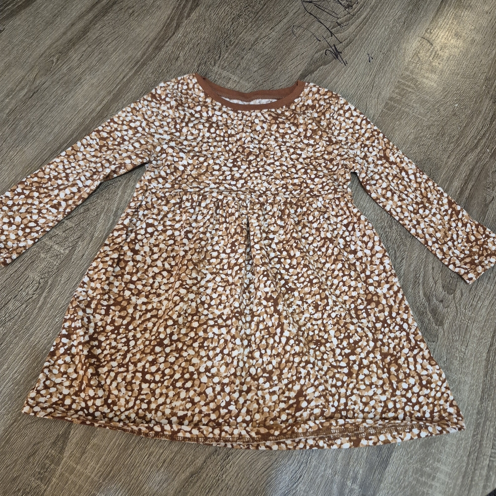 Old Navy Kids Dress in Brown and White